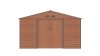Kerti ház, Szerszámtároló, 340 x 319 cm, acéllemez, GAH 1085 barna (fa hatású), +ajándék 80000Ft értékű****wellness utalvány