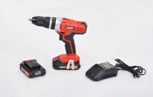 Akkumulátoros Csavarbehajtó/ütvefúró, 2db akku+töltő,20V,35Nm,2 sebesség HECHT 1278