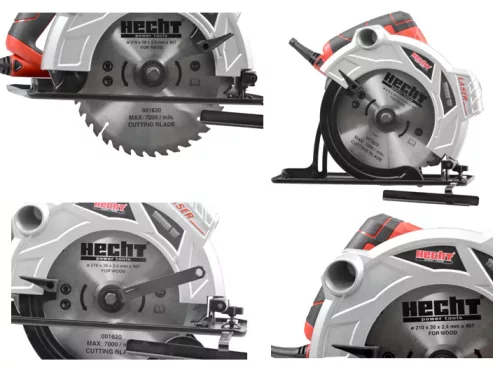 HECHT 1620 Körfűrész Elektromos, 1800W  , lézervezérlővel, vágólap 210mm,