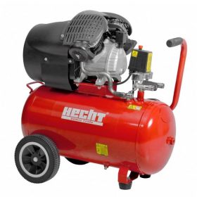   Olajkenésű Kompresszor, kéthengeres, 50 literes, 3 LE, 2200W, 10 bar, 316L/perc, dupla dugattyús, direkt hajtású, HECHT 2353