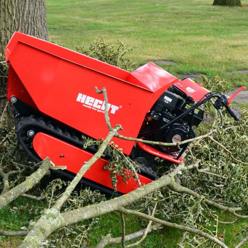 Benzinmotoros Szállítógép, Dömper, hernyótalppal, 500kg, 270cm3, 9 LE, HECHT 2950 