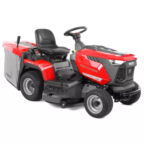 HECHT 5202 TWIN Kerti Fűnyíró Traktor Loncin motorral, 586cm3/17LE, gyűjtőkosaras, vágásszélesség: 102cm BEÜZEMELVE SZÁLLÍTJUK!  