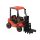 HECHT 52108 RED Akkumulátoros targonca gyerekeknek, 12V, 10Ah, 3-8 éves korig, távírányító
