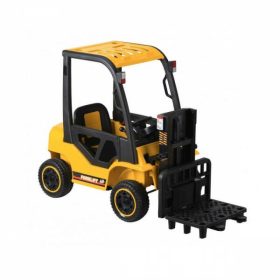   HECHT 52108 YELLOW Akkumulátoros targonca gyerekeknek, 12V, 10Ah, 3-8 éves korig, távírányító