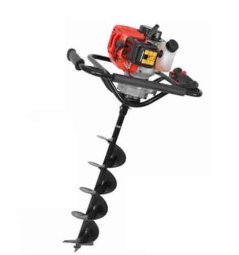 Hecht 52 benzinmotoros földfúró/talajfúró,  52cm3 / 2,4LE. 730mm/150mm-es fúrószárral