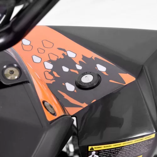 Benzinmotoros Quad, 125 cm3, 7,6 LE, HECHT 54125 BLACK, beüzemelve szállítjuk!