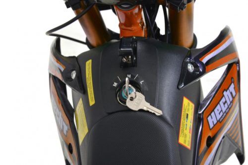 Elektromos, Akkumulátoros Terep-cross Motor Gyerekeknek HECHT 54500, narancs-fekete,+ajándék 80000Ft értékű****wellness utalvány