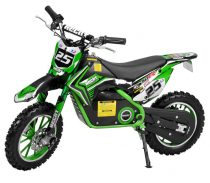   Elektromos, Akkumulátoros Terep-cross Motor Gyerekeknek HECHT 54501, zöld-fekete,