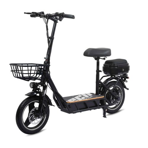 HECHT 5485 Elektromos Roller 65 km hatótáv Max.sebesség 45 km/h. Terhelhetőség 120 kg. Akkumulátor: 48 V / 15 Ah / 500 W.