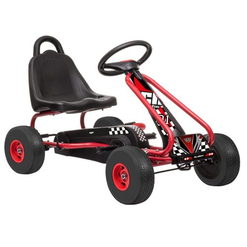 Pedálos Gokart HECHT 59791  3-8 éves korig, piros