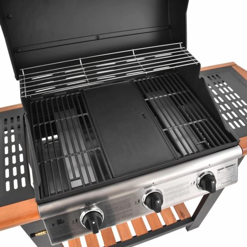 3 égőfejes, Gázos Kerti Grill HECHT FIREWOOD 3