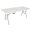 Összecsukható kerti asztal, kemping asztal, fehér, 180 x 74 cm, HECHT FOLDIS WHITE TABLE