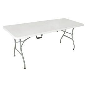   Összecsukható kerti asztal, kemping asztal, fehér, 180 x 74 cm, HECHT FOLDIS WHITE TABLE