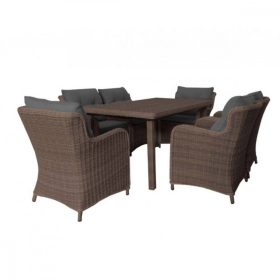   HECHT GABBIANI SET, Polyrattan 6 személyes Kerti Bútor szett