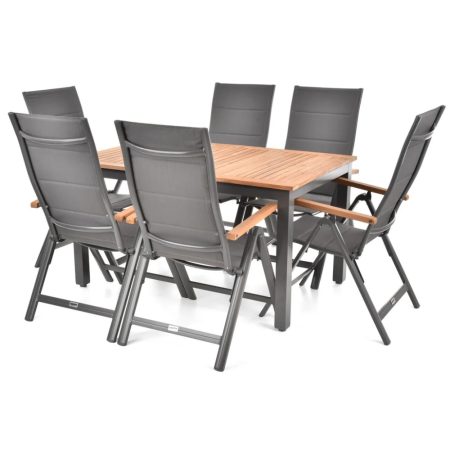 HECHT MONTANA - Kerti bútor (1db asztal+6db szék)