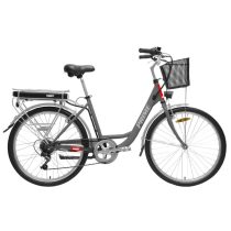   HECHT PRIME Shadow Elektromos Kerékpár, 26"-os, aluminium váz, tárcsafék, Shimano váltó, 36V/10,4Ah,+ 40.000 Ft értékű wellness utalvány    