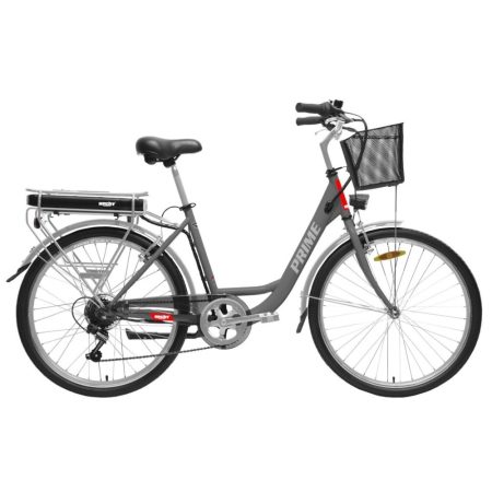 HECHT PRIME Shadow Elektromos Kerékpár, 26"-os, aluminium váz, tárcsafék, Shimano váltó, 36V/10,4Ah,   