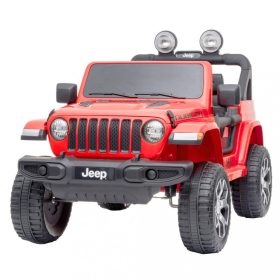   Elektromos, Akkumulátoros Kisautó Gyerekeknek, Terepjáró JEEP WRANGLER RUBICON - Red