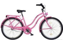 26"CRUISER túra női kerékpár, rózsaszín, KOLIKEN