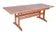 ROJAPLAST LUISA fenyőfából készült kihúzható kerti, lakkozott asztal paddal, székekkel, 160-210 cm + 40.000 Ft értékű wellness utalvány