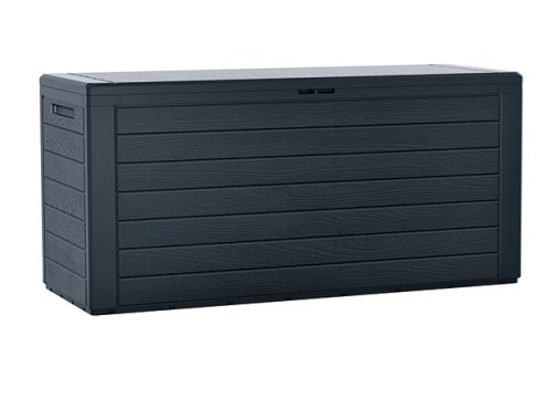 Prosperplast WOODEBOX kerti box, , kerti tároló láda, antracit 280L