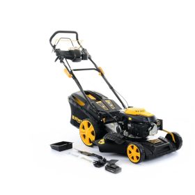   Benzinmotoros Önjáró Fűnyíró, elektromos indítású, 146cm3 / 3,5LE, Riwall PRO RPM 5135 E +ajándék 120000Ft értékű****wellness utalvány