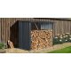 Tűzifatároló lejtős tetővel 2 x 1,5 m Riwall RMWS 3x7 Anthracite